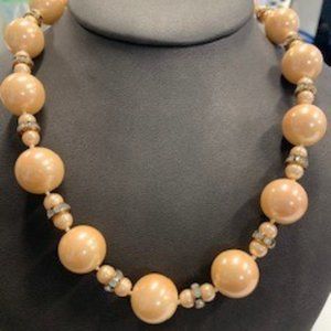 Charter Club peach pearl necklace